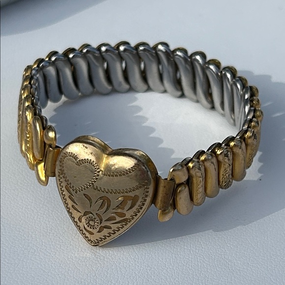 Mid-20th Century 10K Gold Filled Expansion Sweetheart Bracelet - Picture 3 of 7